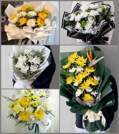 江苏淮安盱眙县维桥乡白事花束代送